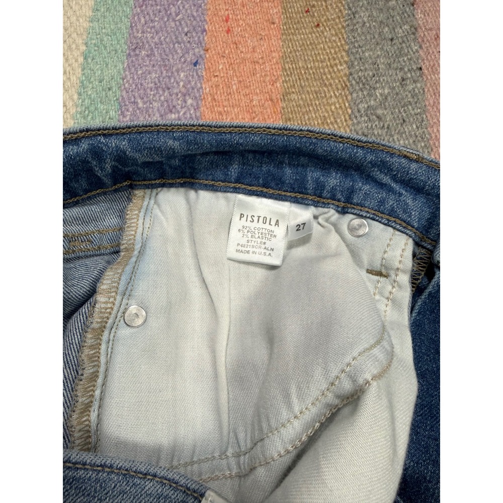 Pistola Distressed Micro Denim Shorts Size 27 - Picture 5 of 5